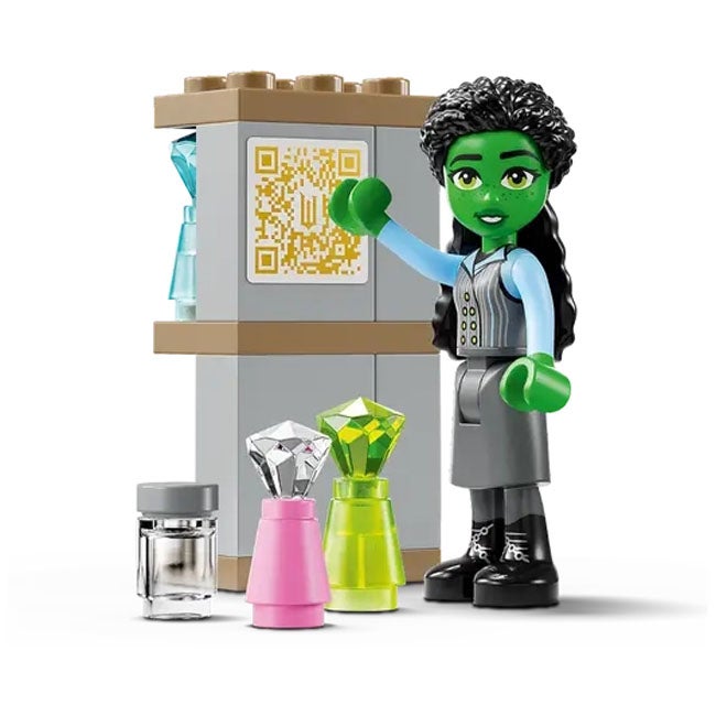 LEGO WICKED GLINDA ELPHABA AND NESSAROSE AT SHIZ UNIVERSITY