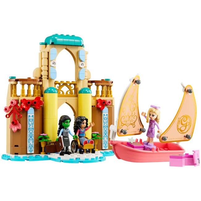 LEGO WICKED GLINDA ELPHABA AND NESSAROSE AT SHIZ UNIVERSITY