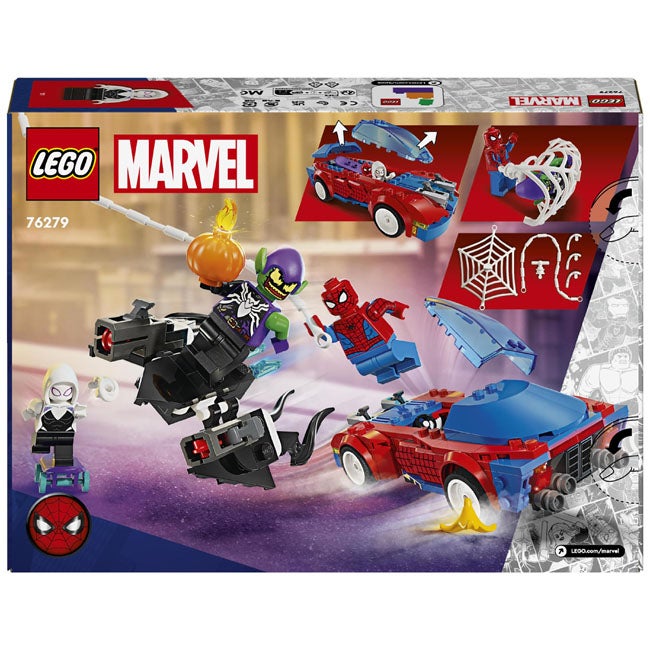 LEGO MARVEL SPIDER-MAN RACE CAR AND VENOM GREEN GOBLIN
