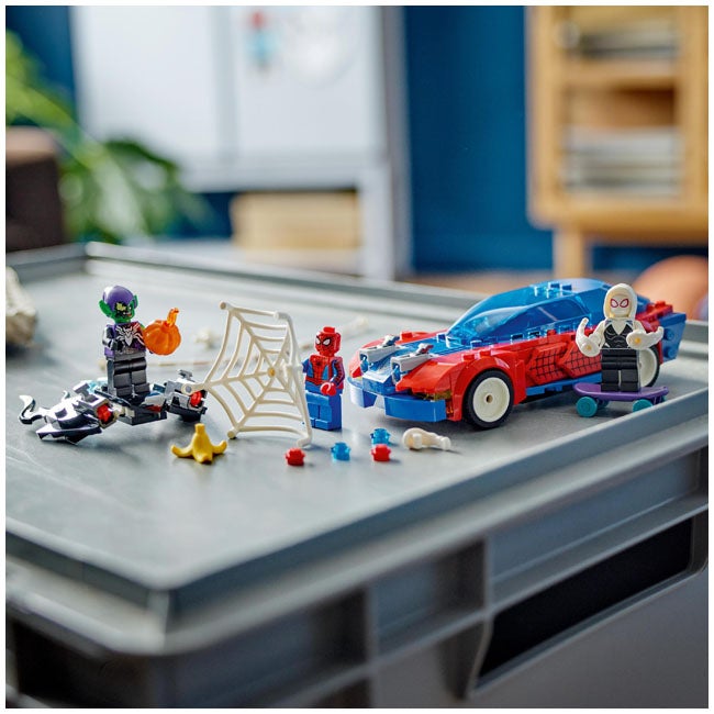 LEGO MARVEL SPIDER-MAN RACE CAR AND VENOM GREEN GOBLIN