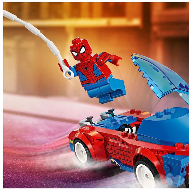 LEGO MARVEL SPIDER-MAN RACE CAR AND VENOM GREEN GOBLIN