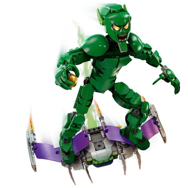 LEGO MARVEL GREEN GOBLIN CONSTRUCTION FIGURE