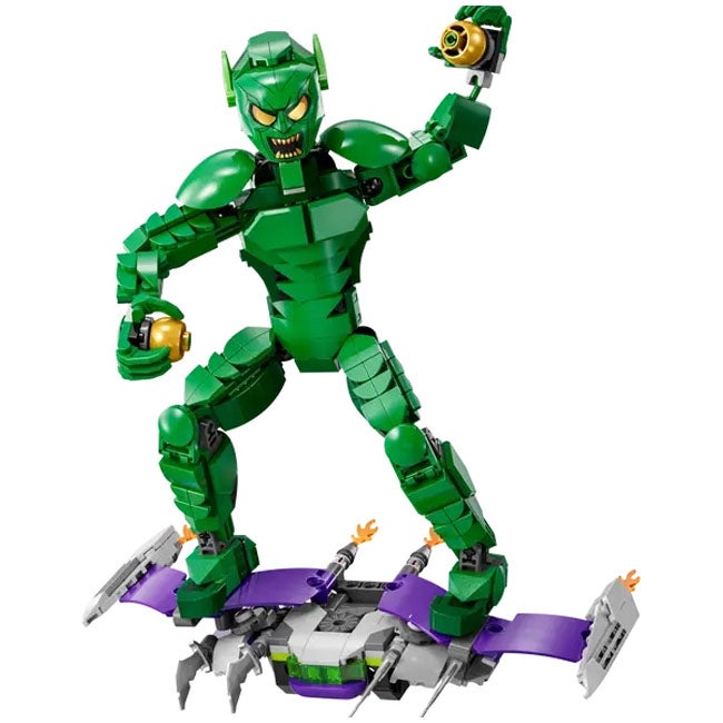 LEGO MARVEL GREEN GOBLIN CONSTRUCTION FIGURE