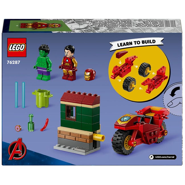 LEGO MARVEL IRON MAN WITH BIKE AND THE HULK