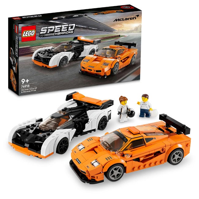 LEGO SPEED CHAMPION MCLAREN SOLUS GT AND MCLAREN F1 LM
