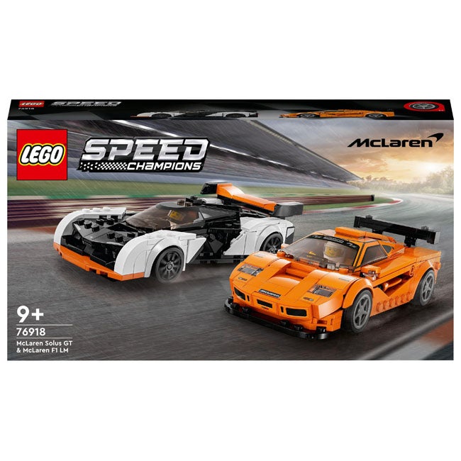 LEGO SPEED CHAMPION MCLAREN SOLUS GT AND MCLAREN F1 LM