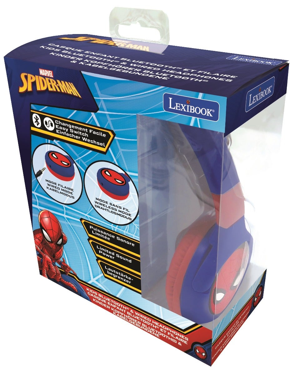 LEXIBOOK 2IN1 BT&WIRED COMFORT FOLDABLE HEADPHONES