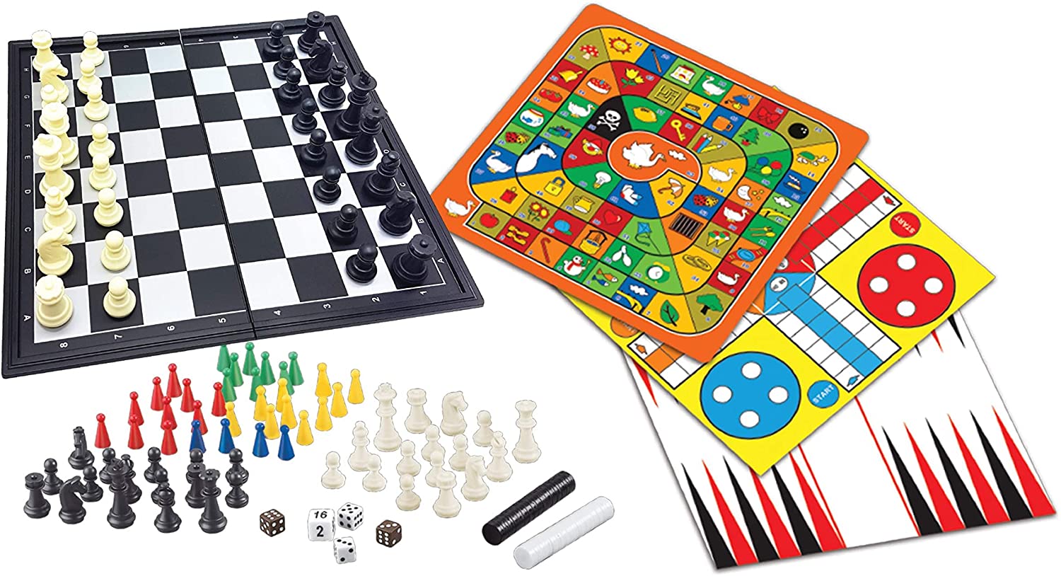 LEXIBOOK MAGNETIC 8-IN-1 BOARD GAME