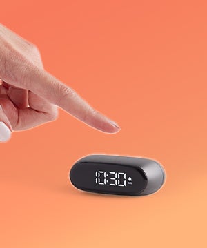 LEXON MINUT - ALARM CLOCK - METALLIC GREY
