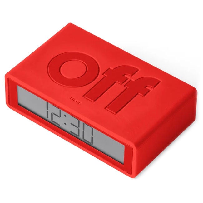 LEXON MINUT - ALARM CLOCK DARK RED