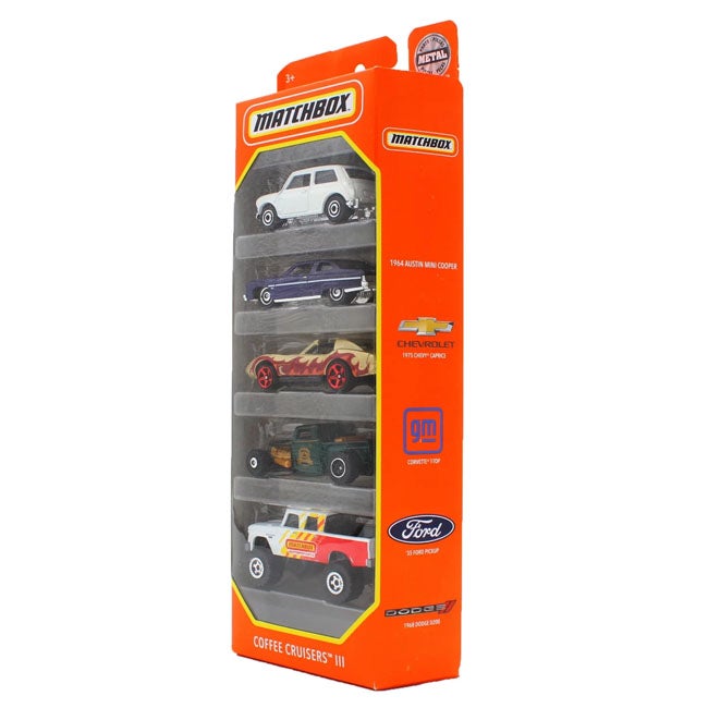 MATCHBOX 5 PACK VEHICLES ASSORTED