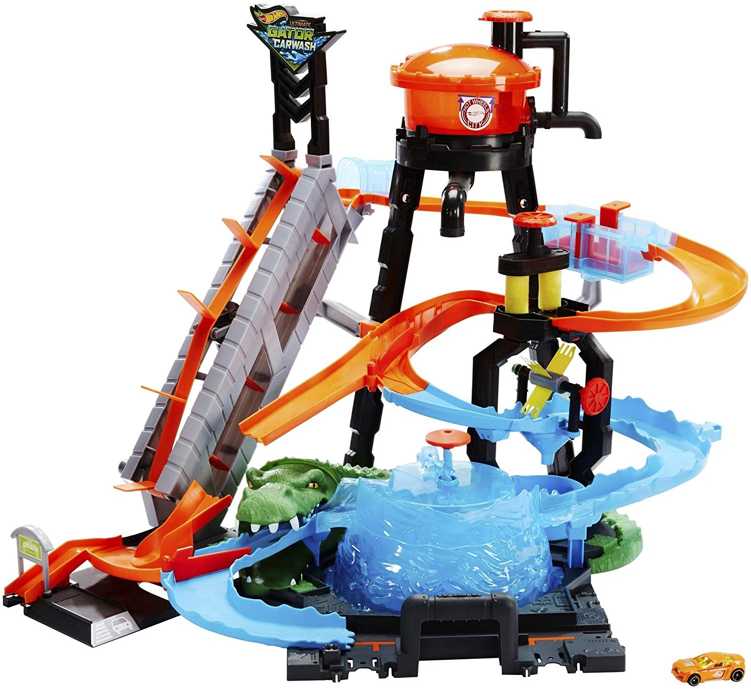 HOTWHEELS COLOR SHIFTERS ULTIMATE GATOR CARWASH PLAYSET