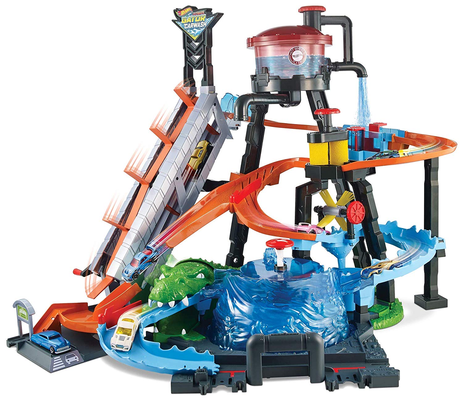 HOTWHEELS COLOR SHIFTERS ULTIMATE GATOR CARWASH PLAYSET