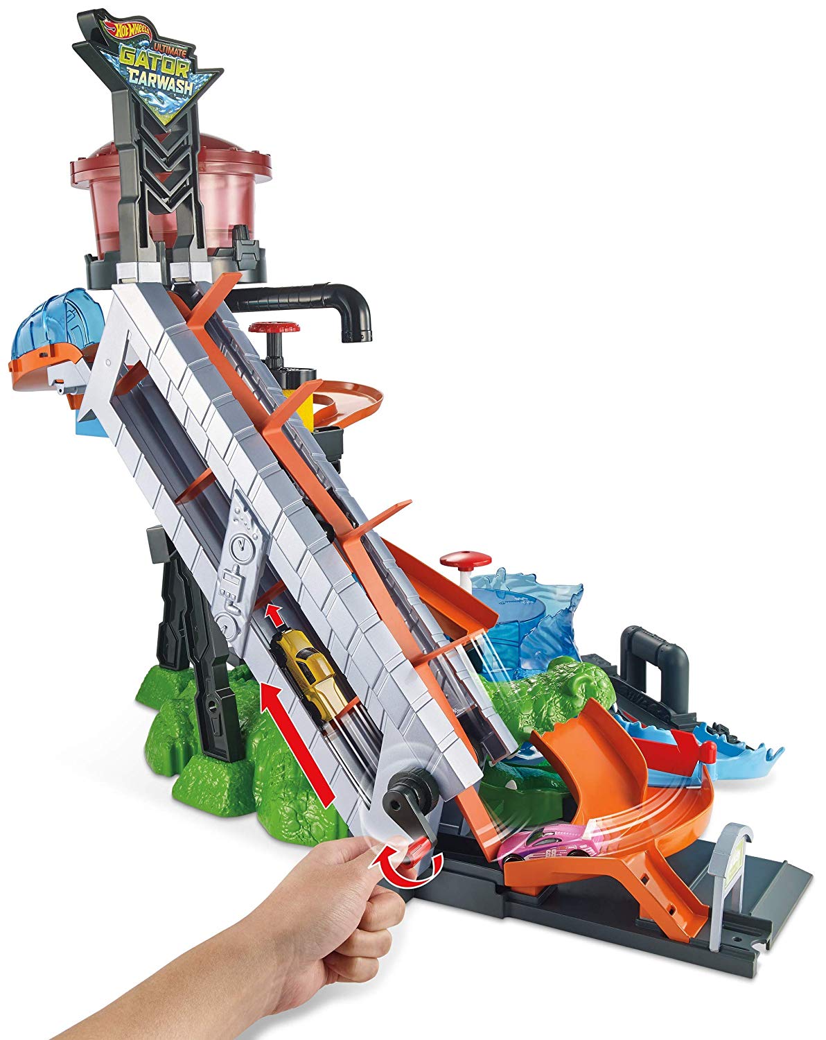 HOTWHEELS COLOR SHIFTERS ULTIMATE GATOR CARWASH PLAYSET