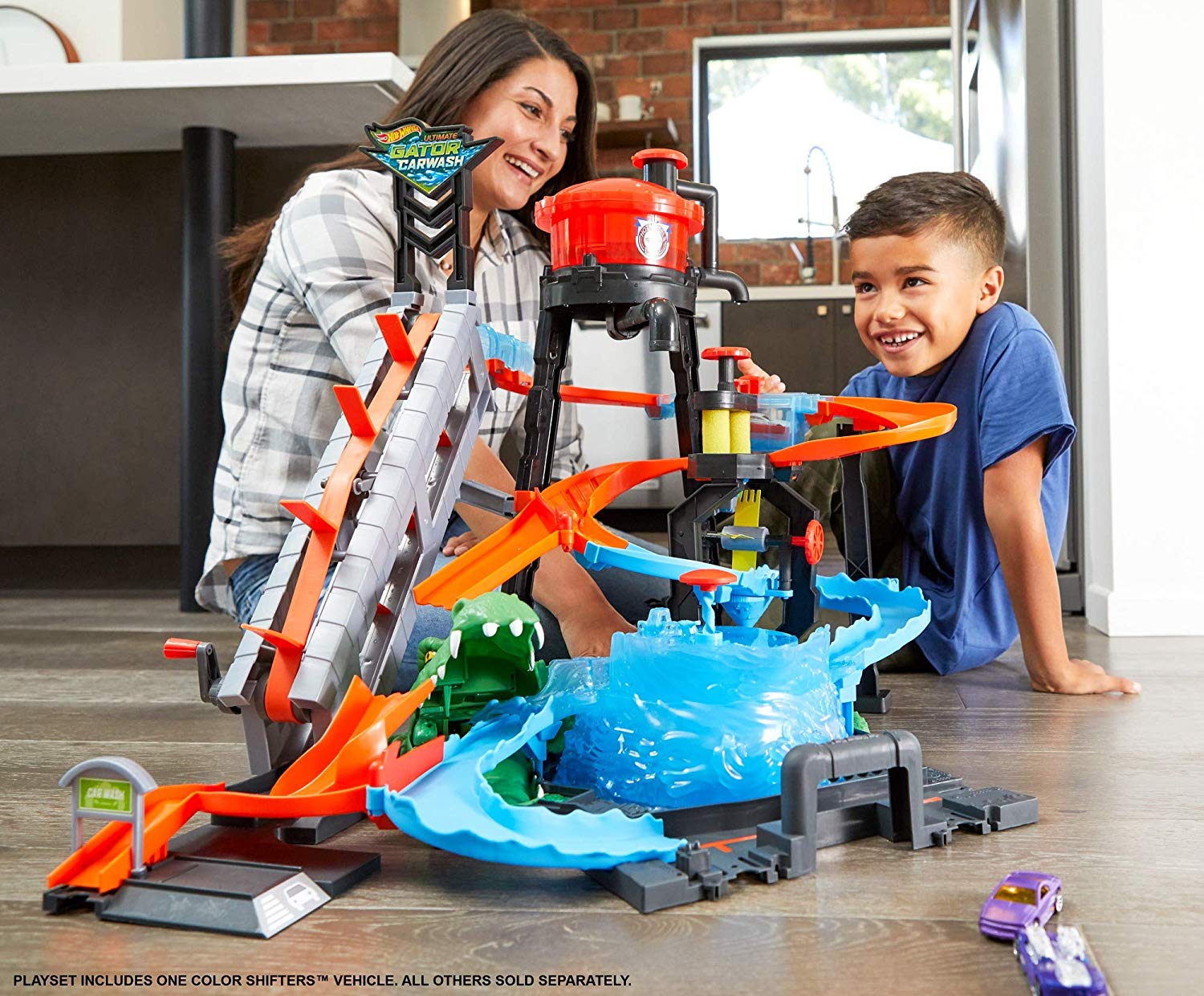 HOTWHEELS COLOR SHIFTERS ULTIMATE GATOR CARWASH PLAYSET