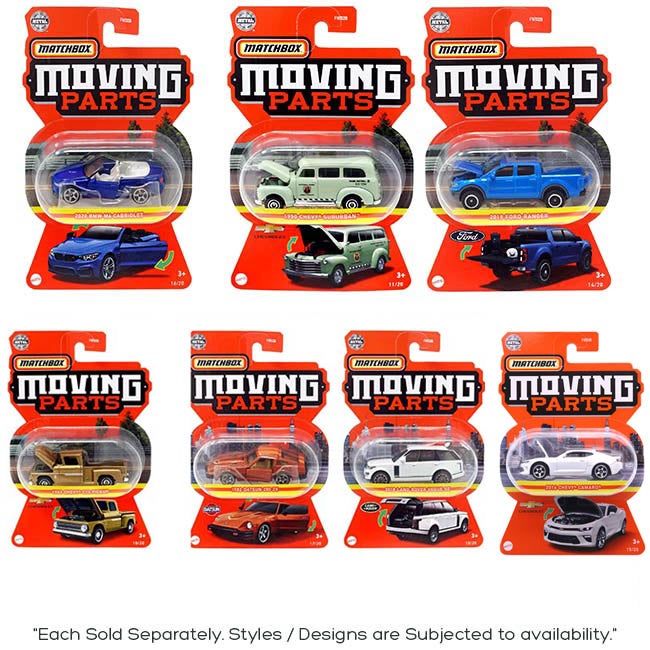 MATCHBOX 1:64 MOVING PARTS ASSORTED