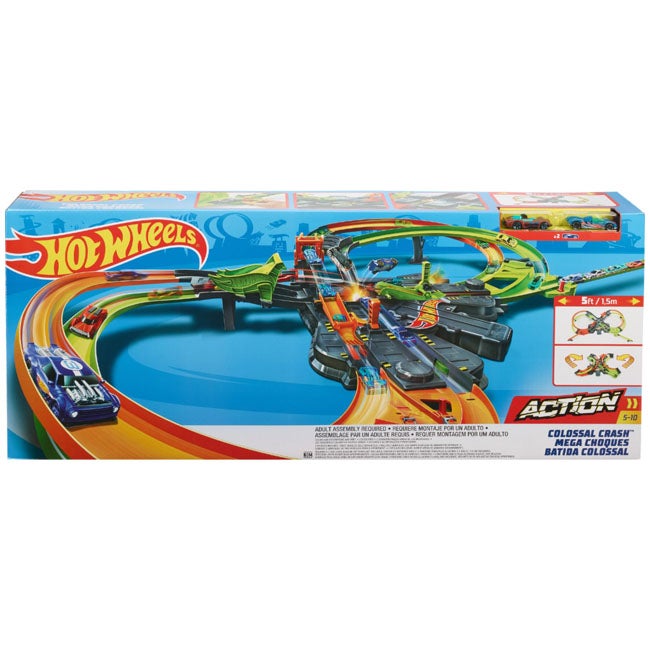 HOTWHEELS COLOSSAL CRASH TRACK SET