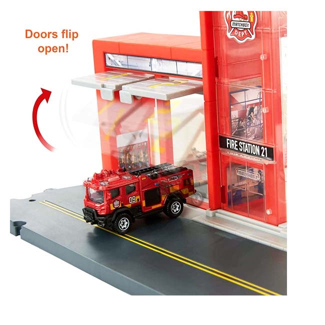 MATCHBOX ACTION DRIVERS FIRE STATION RESCUE PLAYSET