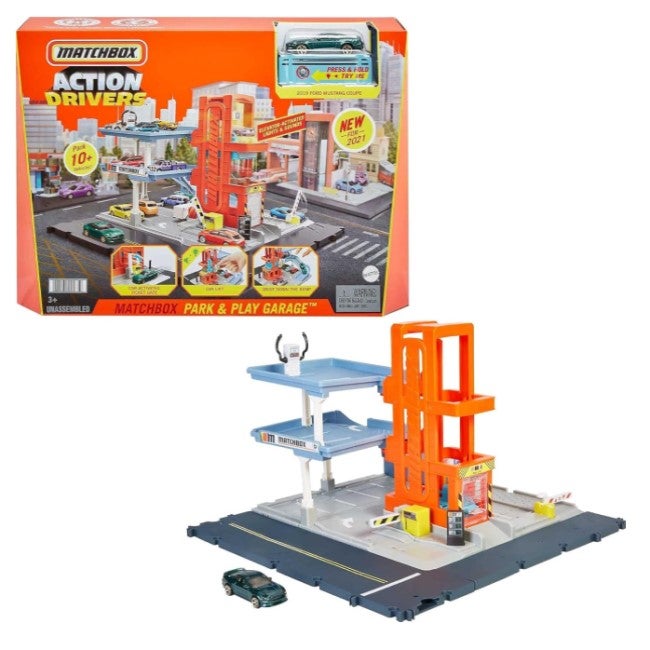 MATCHBOX ACTION DRIVERS PARKING GARAGE PLAYSET