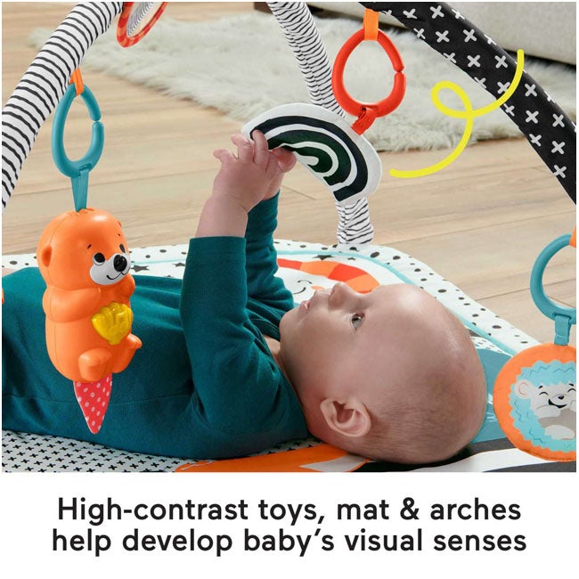 FISHER PRICE 3 IN 1 MIUSIC GLOW AND GROW GYM INFANT PLAYMAT
