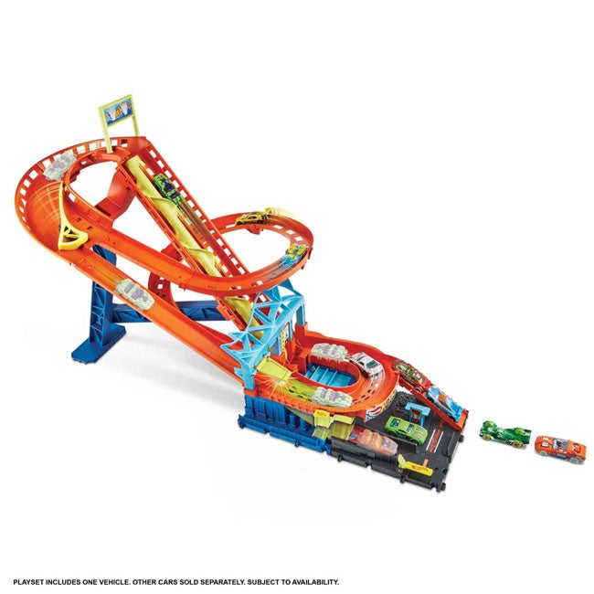 HOT WHEELS CITY ROLLER COASTER RALLY PLAYSET