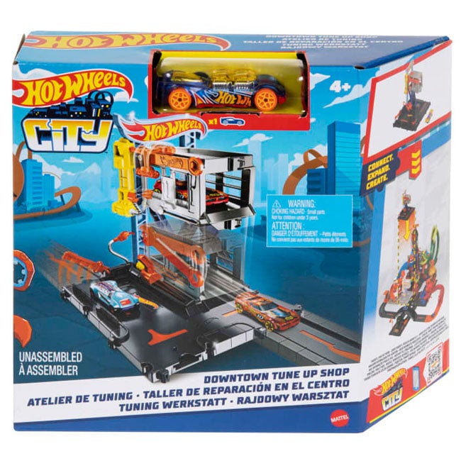 HOTWHEELS CITY DOWNTOWN REPAIR STATION PLAYSET