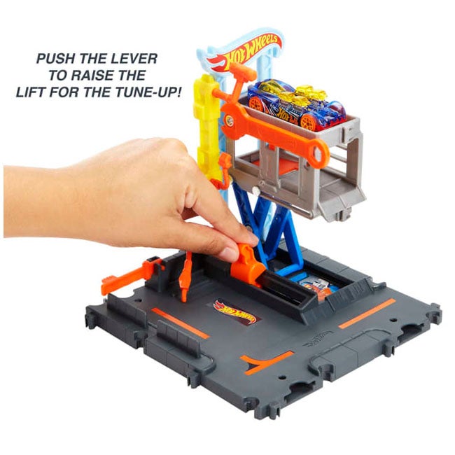 HOTWHEELS CITY DOWNTOWN REPAIR STATION PLAYSET