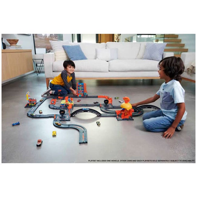 HOTWHEELS CITY DOWNTOWN REPAIR STATION PLAYSET