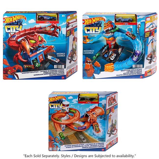 HOTWHEELS CITY SCORPION FLEX ATTACK