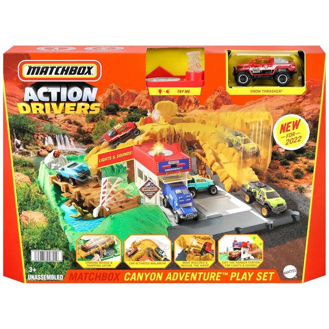 MATCHBOX ACTION DRIVERS CANYON ADVENTURE PLAYSET