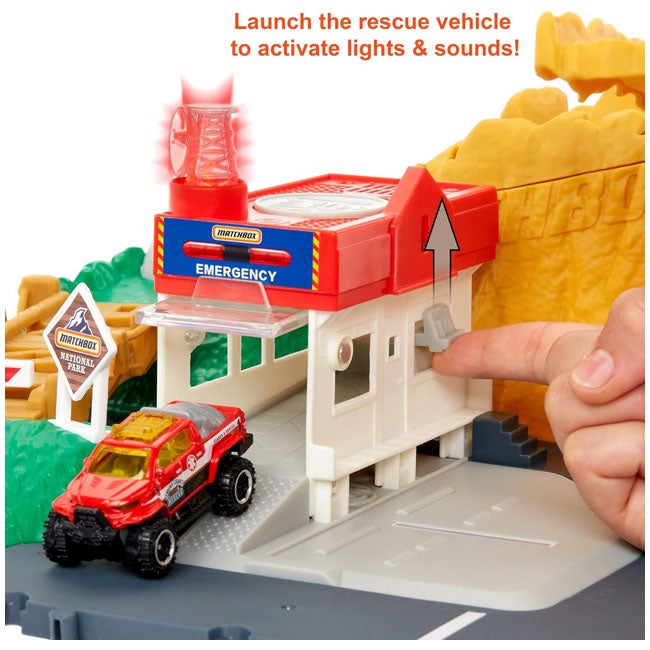 MATCHBOX ACTION DRIVERS CANYON ADVENTURE PLAYSET