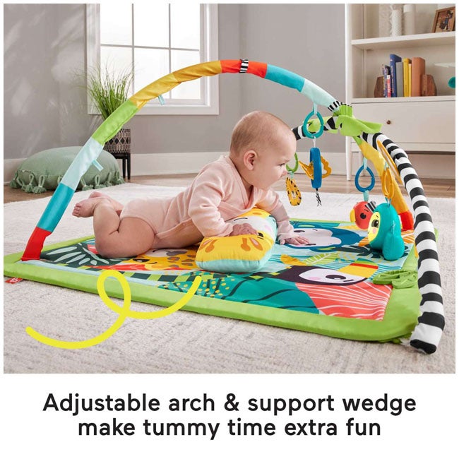 FISHER PRICE 3 IN 1 RAINFOREST SENSORY GYM