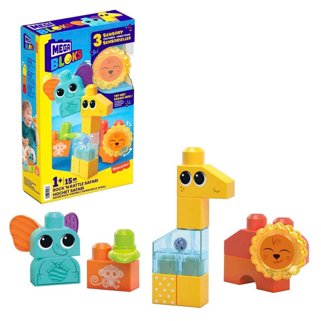 MEGA BLOKS ROCK AND RATTLE SAFARI