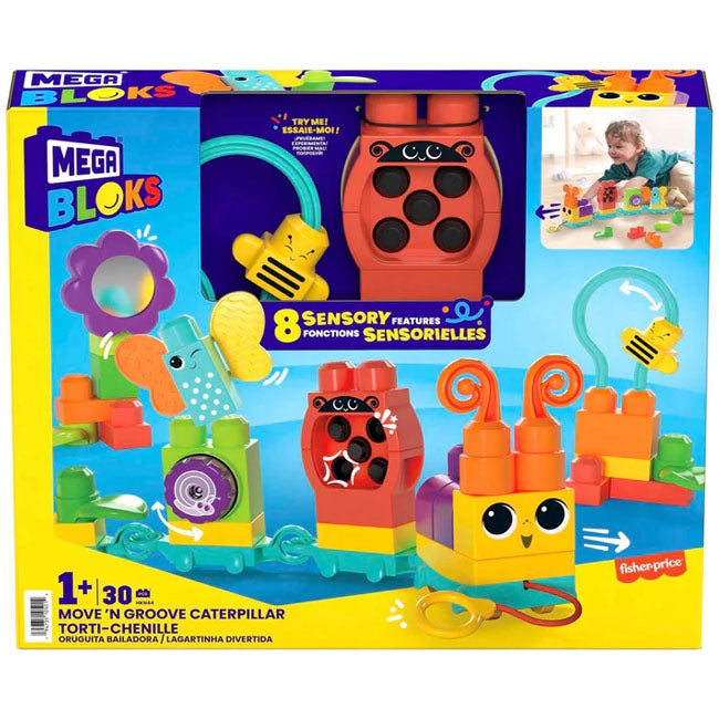 MEGA BLOKS MOVE N GROOVE CATERPILLAR