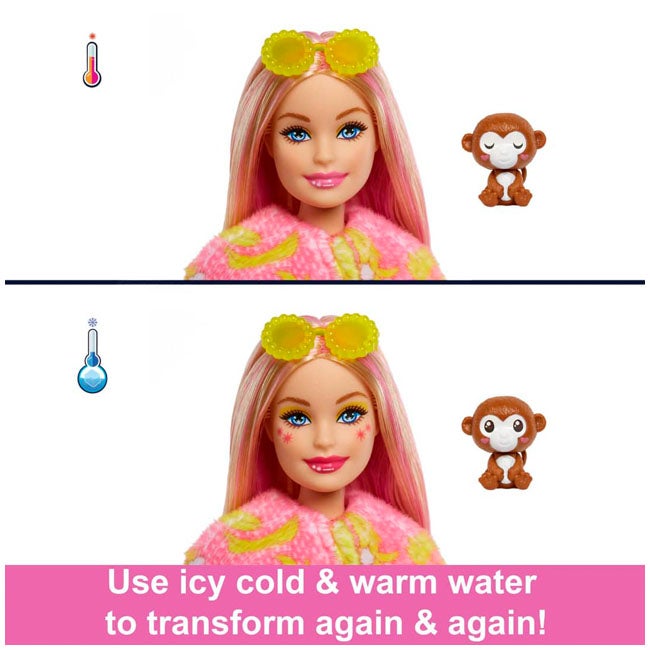 BARBIE CUTIE REVEAL MONKEY THEMED JUNGLE SERIES DOLL