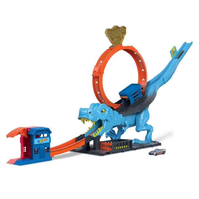 HOT WHEELS CITY T-REX LOOP AND STUNT PLAYSET
