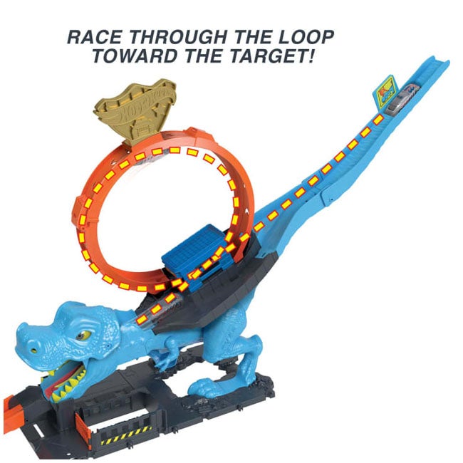 HOT WHEELS CITY T-REX LOOP AND STUNT PLAYSET