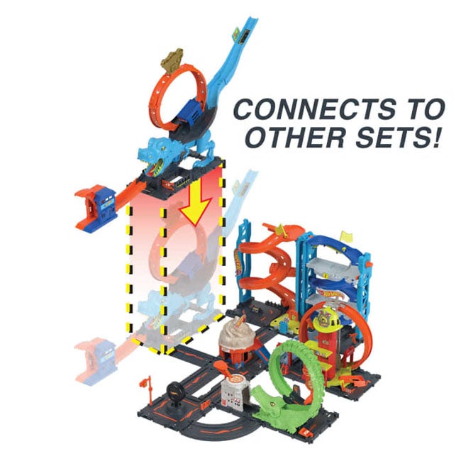 HOT WHEELS CITY T-REX LOOP AND STUNT PLAYSET