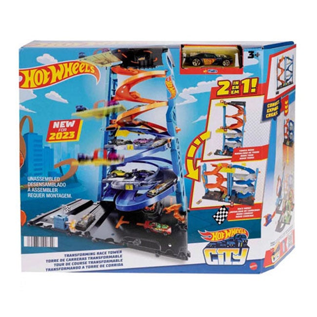 HOT WHEELS CITY TRANSFORMING RACE TOWER PLAYSET