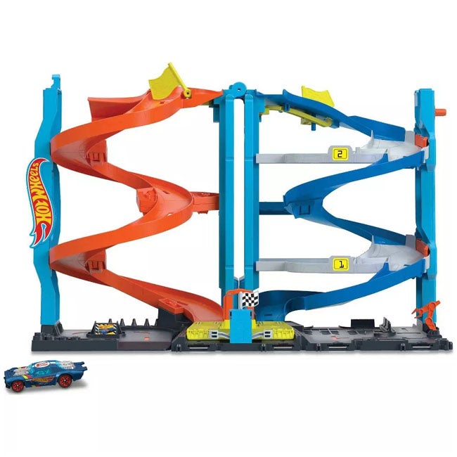 HOT WHEELS CITY TRANSFORMING RACE TOWER PLAYSET
