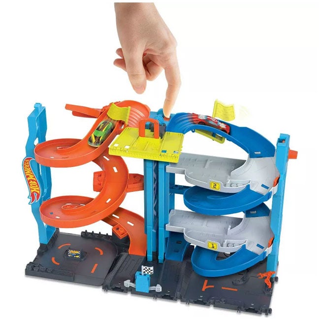 HOT WHEELS CITY TRANSFORMING RACE TOWER PLAYSET