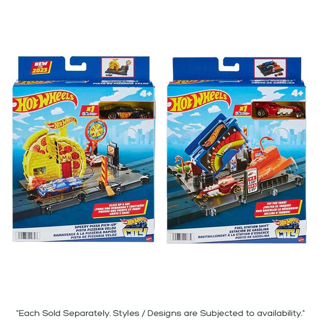 HOTWHEELS CITY FUEL STATION SHIFT TRACK SET