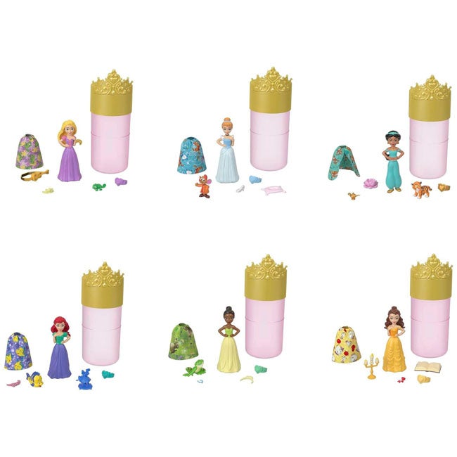 DISNEY PRINCESS ROYAL COLOR REVEAL DOLLS