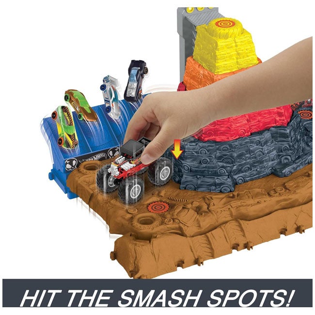 HOT WHEELS MONSTER TRUCKS ARENA SMASHERS BONE SHAKER