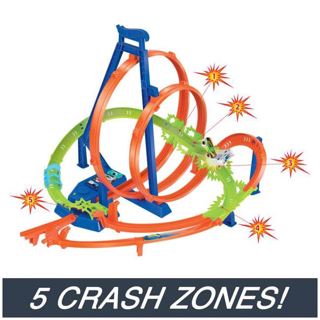 HOTWHEELS EPIC CRASH DASH TRACK SET