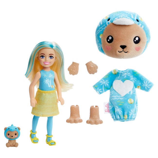 BARBIE CHELSEA CUTIE REVEAL TEDDY AS DOLPHIN SERIES DOLL