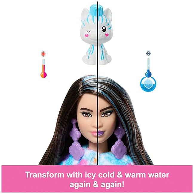 BARBIE CUTIE REVEAL COLOR DREAMS SERIES ZEBRA DOLL
