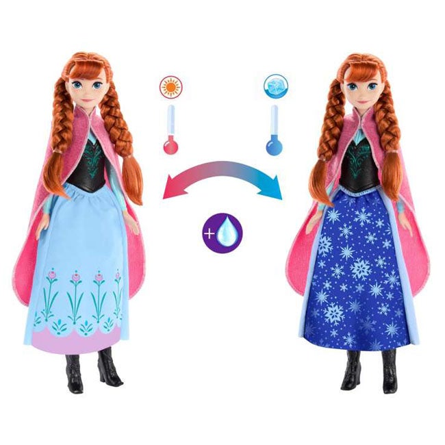 DISNEY FROZEN ANNA MAGICAL COLOR CHANGE SKIRT FASHION DOLL