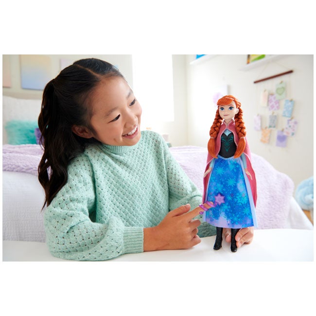 DISNEY FROZEN ANNA MAGICAL COLOR CHANGE SKIRT FASHION DOLL