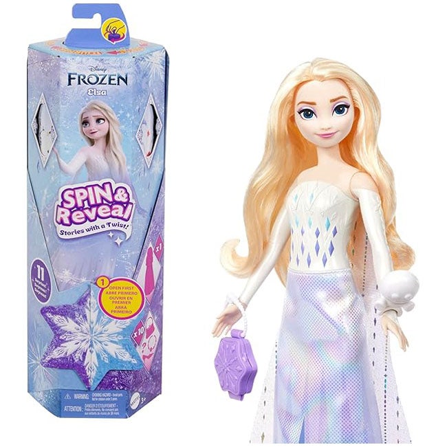 DISNEY FROZEN SPIN AND REVEAL ELSA FASHION DOLL